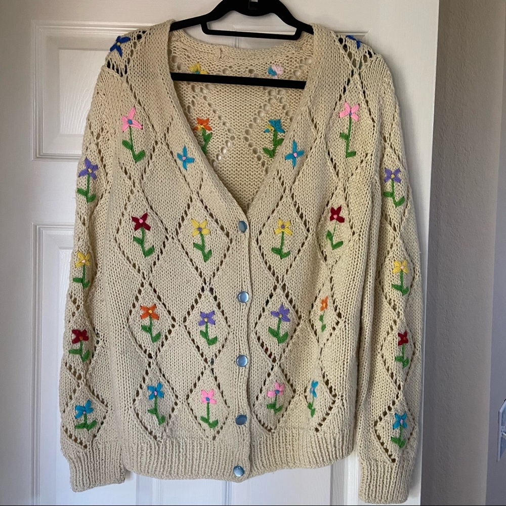 Vintage Flower Cardigan - Price Firm!